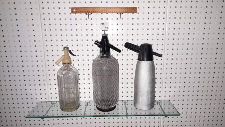 TRIO VINTAGE / RETRO SODA SYPHONS. - CONDITION GOOD