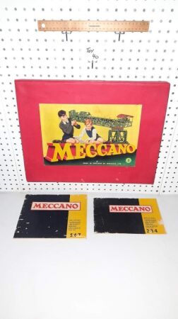 VINTAGE 'MECCANO' NO.3 KIT, BOOKS OF MODELS, '2,3,4' AND '5,6,7'. - CONDITION GOOD