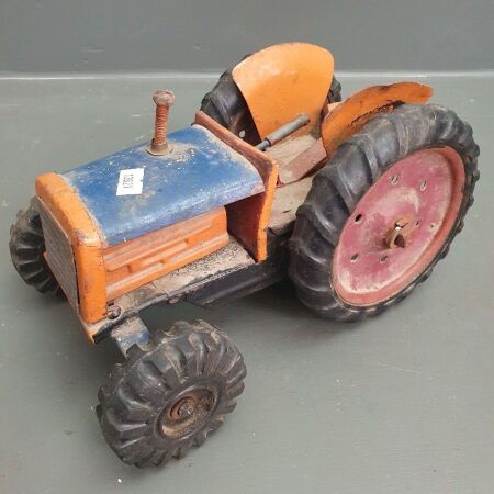 Vintage Childs Tin Toy Tractor