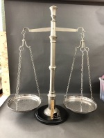 Large White Metal Balance Scales