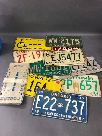 Collection of USA Rego Plates