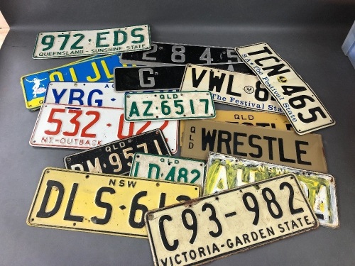 Collection of Australian Rego Plates