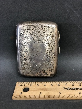 Antique Sterling Silver Cigarette Case