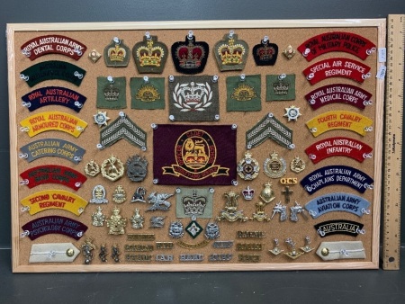 Collection of Military Patches and Badges