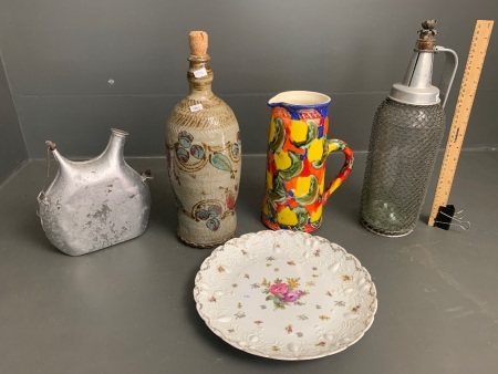 Interesting Asstd Lot of Mostly Vintage Bottles, Jugs, Ceramics Etc