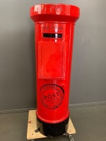 Full Size Heavy Painted Steel Display Piece in the Shape of a Post Office Box from The Post Office Bar in Maroochydore