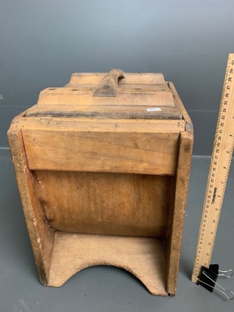 Antique Timber Butter Churn Box - Paddles inside For Restoration - No Handle