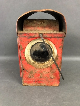 Vintage Red Signal Lamp