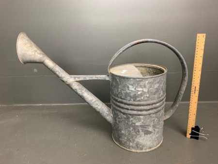 Large French Style Galvanised Watering Can