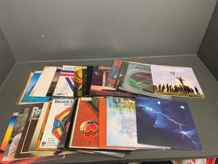 Lot of App. 35 Asstd 12' LP Records inc. Sky, ELO, Pink Floyd, Rick Wakeman, Rod Stewart, Compilations. Etc