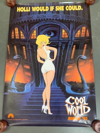 Asstd Film and Cartoon Ad Posters inc. Roger Rabit - Pinochio - 2 x Lion King - Cool World - Little Mermaid - Rolled