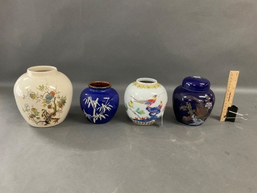 4 Assorted Ginger Jars