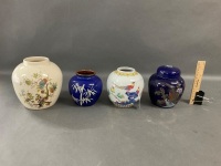 4 Assorted Ginger Jars