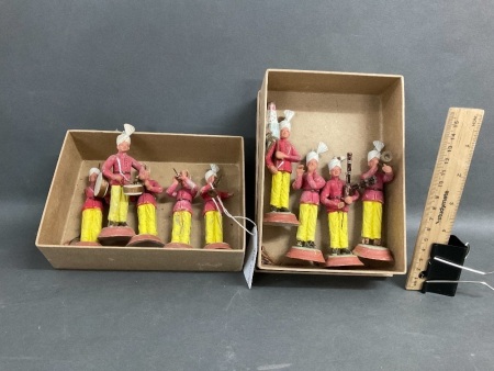Indian Pottery Band Figures