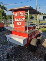 Iconic Hey Bill Tandem Axle Beach Ready Catering Trailer with Shades, Bracket/Stand + Bill Wallace Made Fibreglass Esky - 2