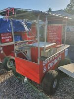 Iconic Hey Bill Tandem Axle Beach Ready Catering Trailer with Shades, Bracket/Stand + Bill Wallace Made Fibreglass Esky - 4