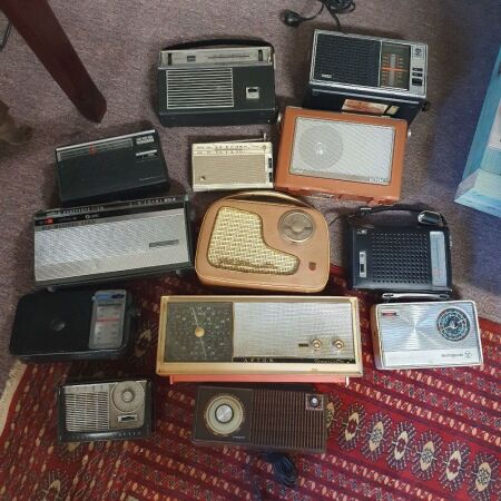 Asstd Lot of App 13 Vintage Transistor Radios inc. Astor, HMV, Phillips etc