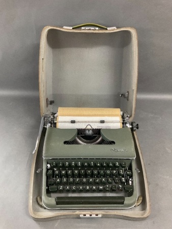 Vintage Olympia Typewriter in Case