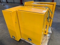 Lockers and Parts Yellow Locker 1 670w x 525d x 980h + Locker 2 350w x 685d x 908h