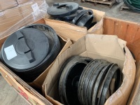 MISC. TANK LIDS x 30