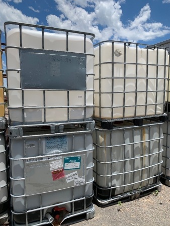 4 x 1000L CAGED LIQUID STORAGE PODS