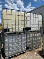 4 x 1000L CAGED LIQUID STORAGE PODS