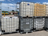 5 x 1000L CAGED LIQUID STORAGE PODS