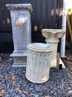 3 Garden or Indoor Plinths