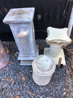 3 Garden or Indoor Plinths - 2