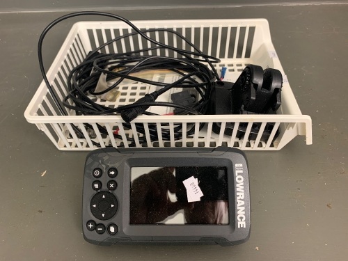 Lowrance Hook2 4 x Sonar Model Fish Finder with Mount and Cabling