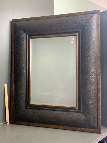 XL Pressed Framed Bevelled Mirror