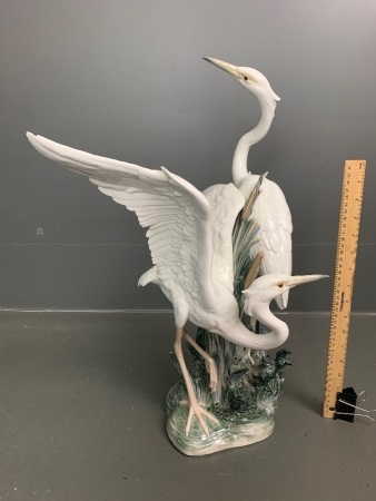 Lladro Herons #1319 Large Figurine - Retired