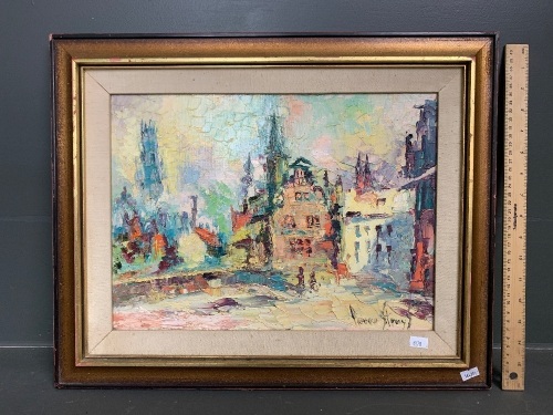 Original Framed Oil on Canvas Signed Pierre Struys