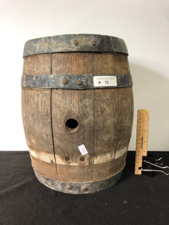 Vintage Oak Barrel 