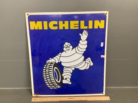 Heavy Enamelled Steel Michelin Wall Sign