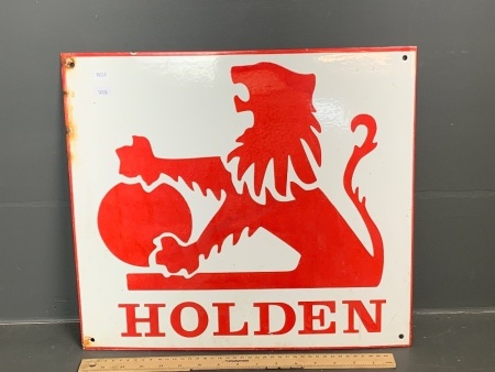 Heavy Enamelled Steel Holden Wall Sign