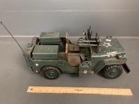 Large Tin Plate U.S.Army WW2 Jeep - 4