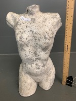 Decorator Glazed Pottery Torso