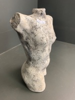 Decorator Glazed Pottery Torso - 3