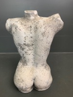 Decorator Glazed Pottery Torso - 4