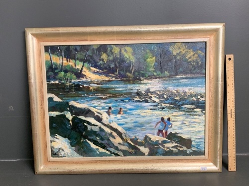 Original Framed Oil on Canvas - Signed W.Laemmle