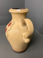 Large Mid Century West German 1 Handled Floor Vase - 2