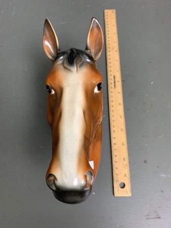 Vintage Ceramic Wall Mounted Horse Head