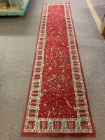 Red Hall Runner Made in Turkey