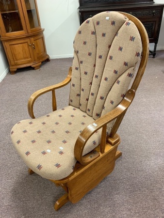 Upholstered Timber Rocker