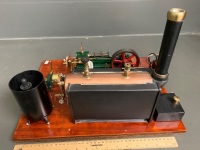 Stuart S50 Steam Engine and Complete Engineered Plant with Metho Fired Boiler. Governor, Priming Pump and Tank - 5