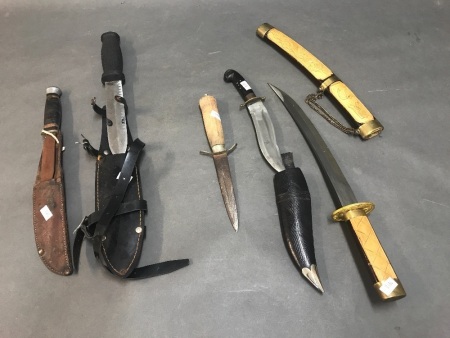 5 Assorted Vintage Knives