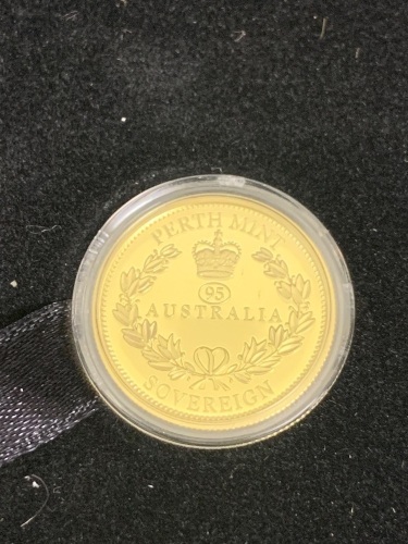 Perth Mint 2021 Australian Gold Sovereign Proof Coin Unopened in Box