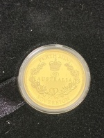 Perth Mint 2021 Australian Gold Sovereign Proof Coin Unopened in Box