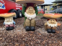 3 Piece Fibrecrete Garden Gnome Setting - 2